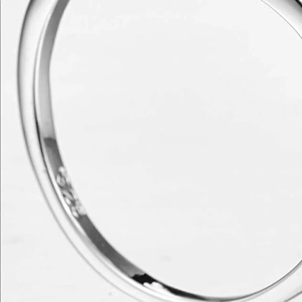 925 Sterling Silver Created Rainbow Topaz Filled Tiara Crown V Ring Size 9 - Image 5