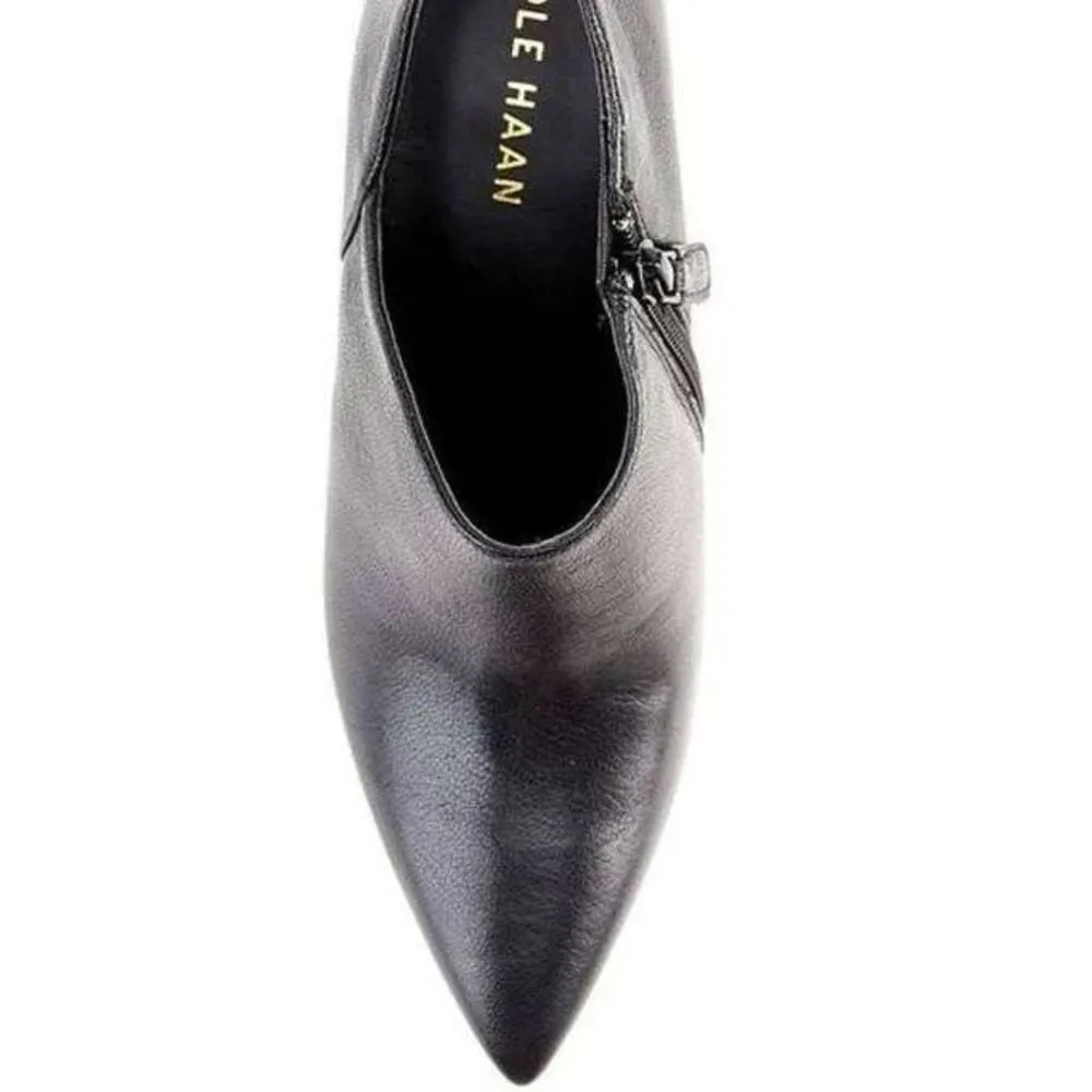 Cole Haan Vestry Leather Dress Pump Shooties Black Heeled Womens - Image 4