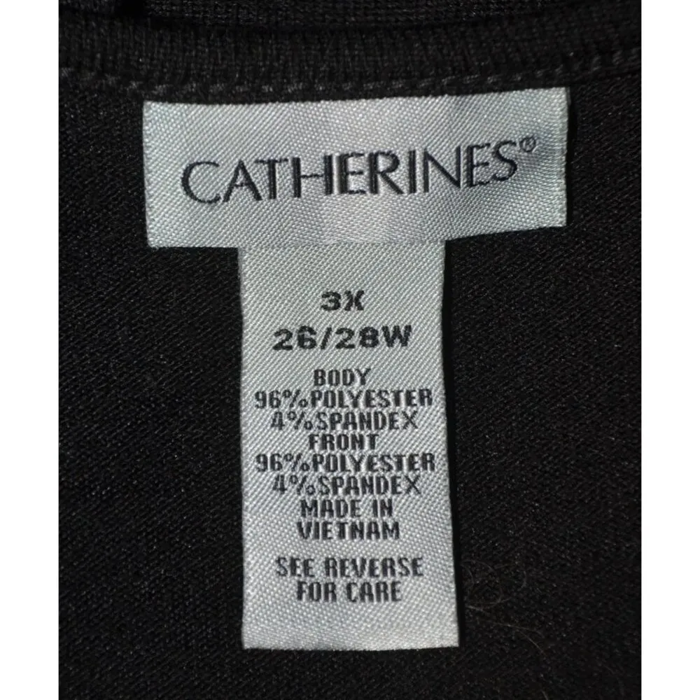 Catherines Blue Studded Paisleys Pullover Tunic Blouse Top Plus Size 3X 26W 28W - Image 9