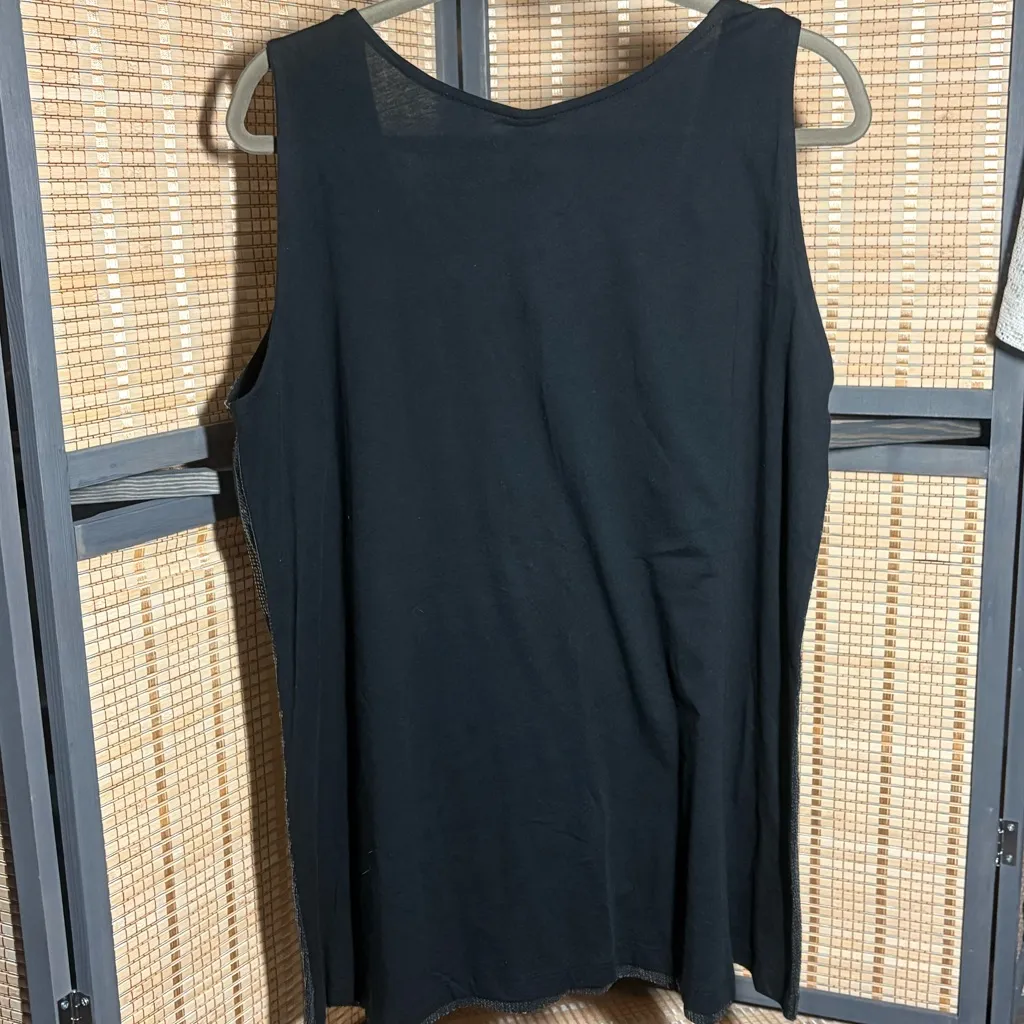 Agnes & Dora Shimmering Black Sequin Tank Top - Image 5