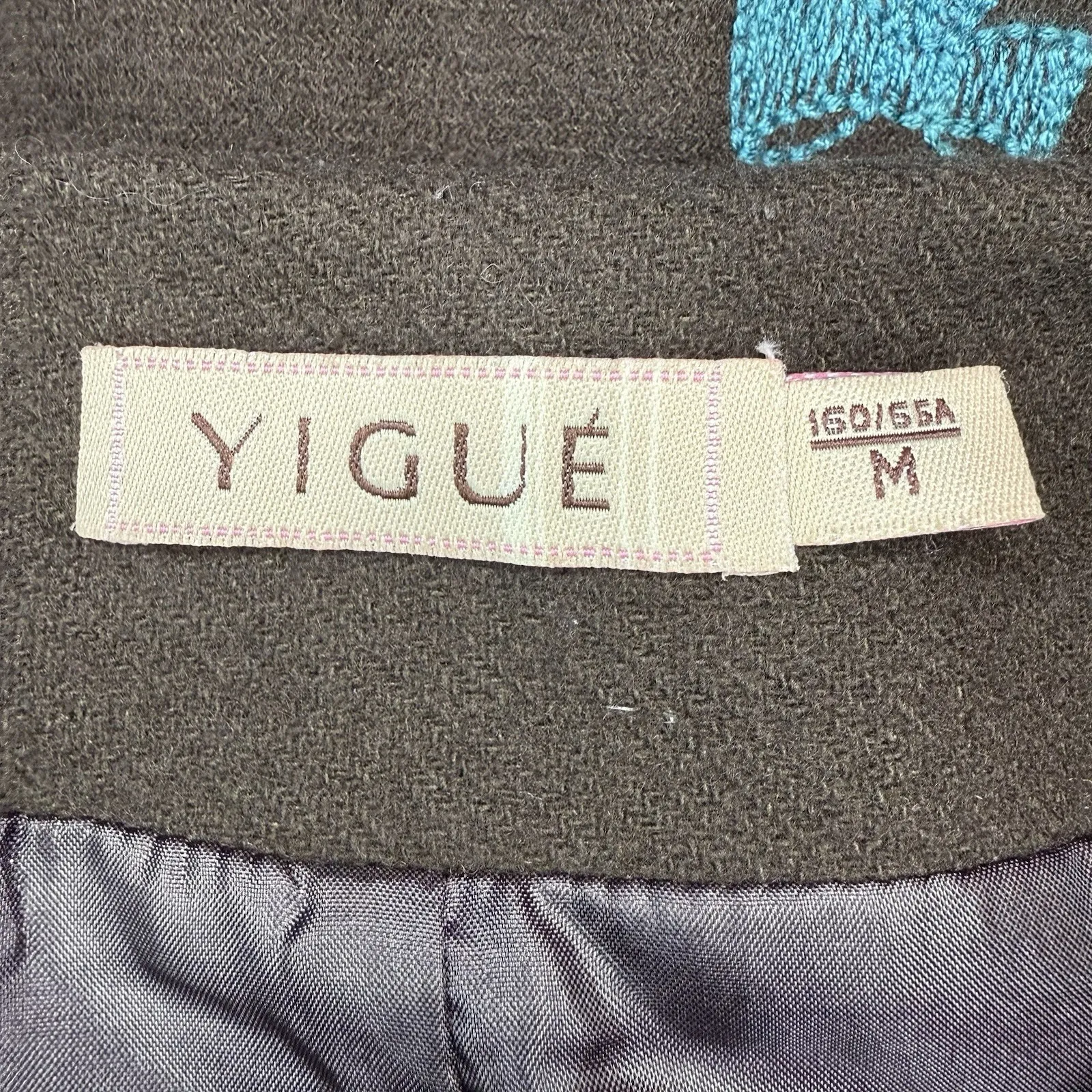 Retro Wool Embroidered Bow Skirt‎ M A - Image 6