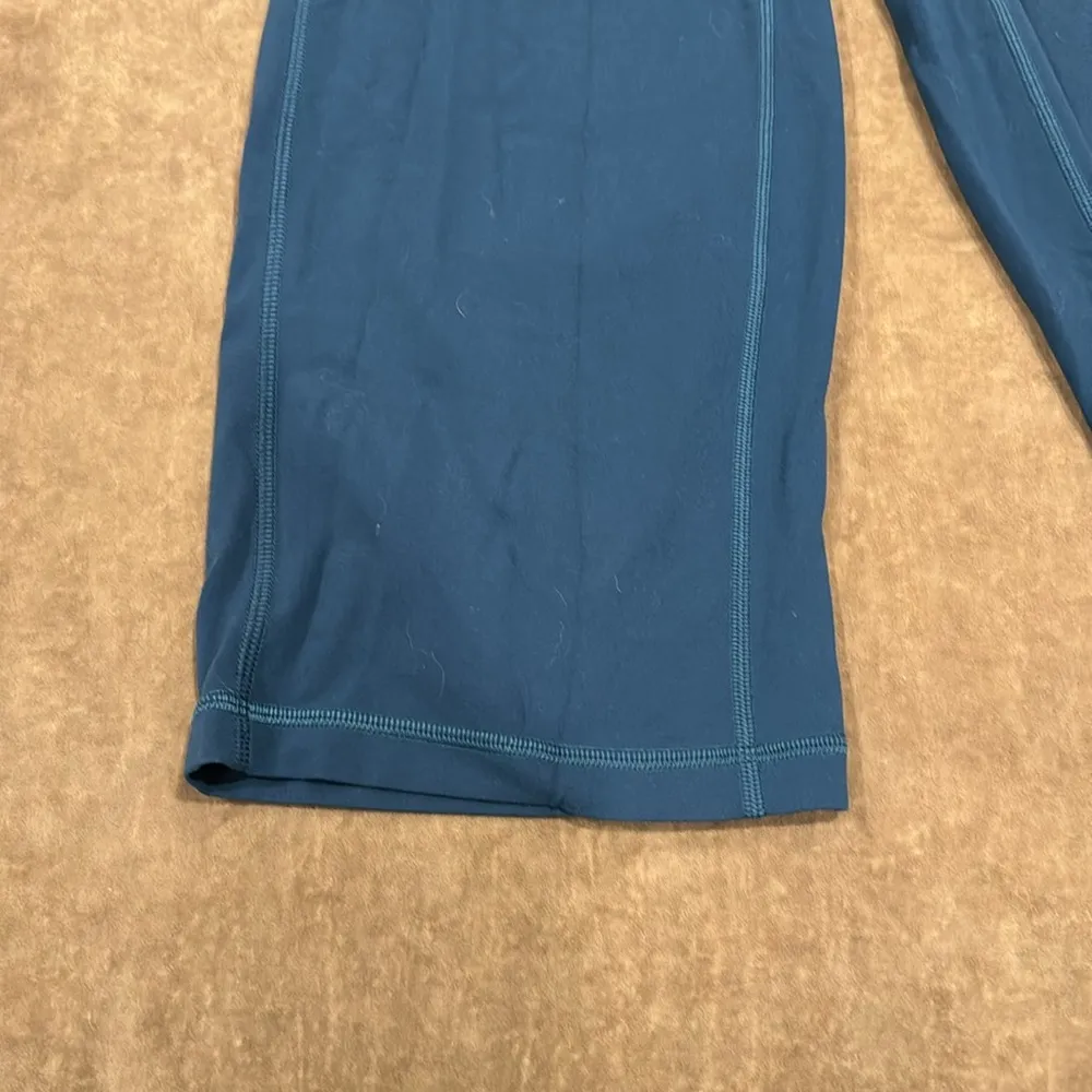 Lululemon Align Wide Leg crop pant. 21inches inseam. Color- teal. Size- 0 - Image 3