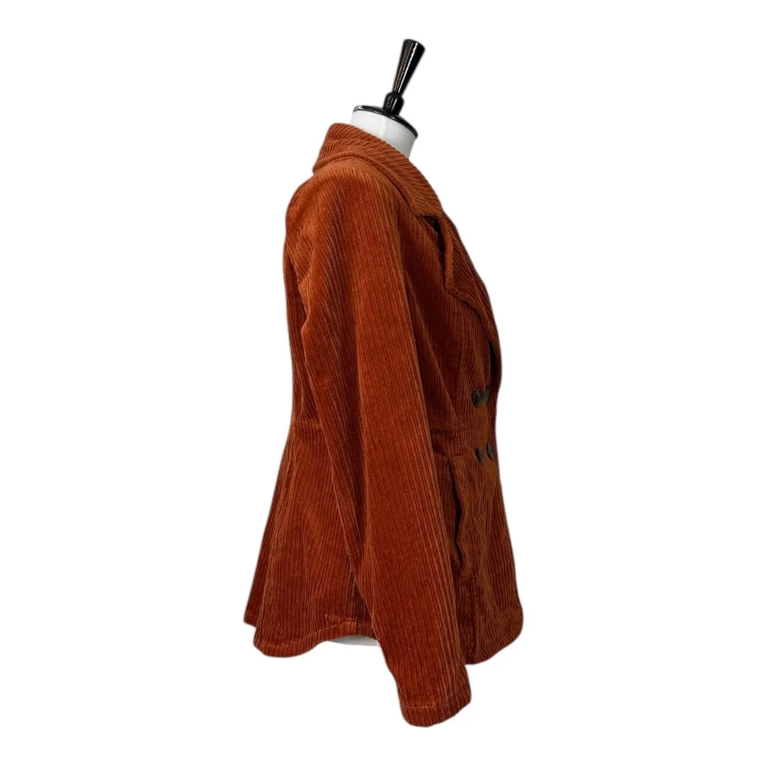 CAbi Professor Peacoat Corduroy Double Breasted Blazer Jacket Women’s Size Small - Image 3