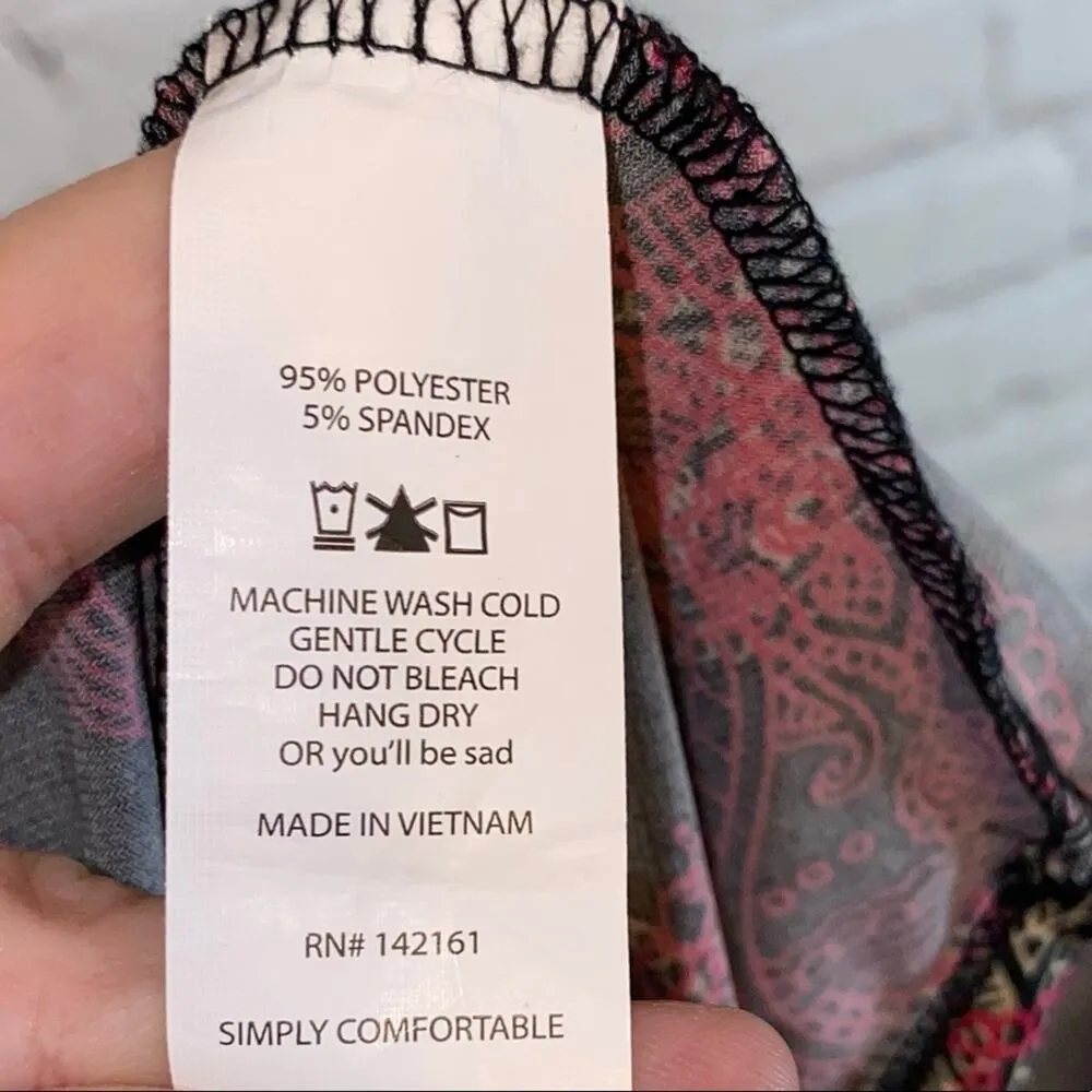 LulaRoe Irma High Low Hem Tunic Paisley Print - Image 5