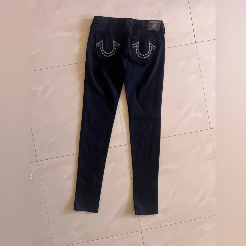True Religion Dark Denim Swarovski Crystal Jeans - Image 9
