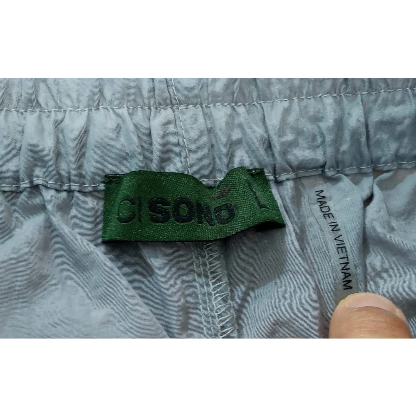 Ci Sono  Women’s Cargo Pants Pull On Drawstring Pockets Gray Size Large - Image 6