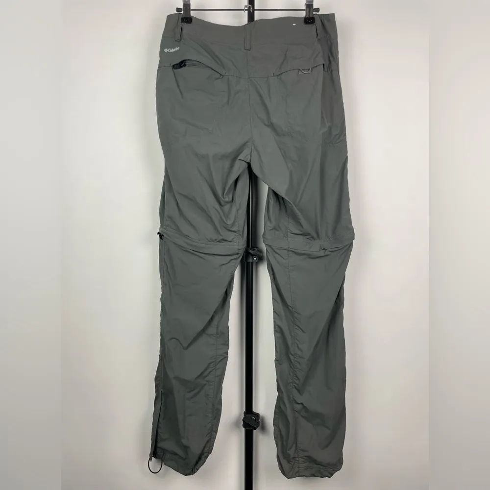 Women Gray Convertible Cargo Shorts Omni-Shade Sun Protection Pants - Image 3