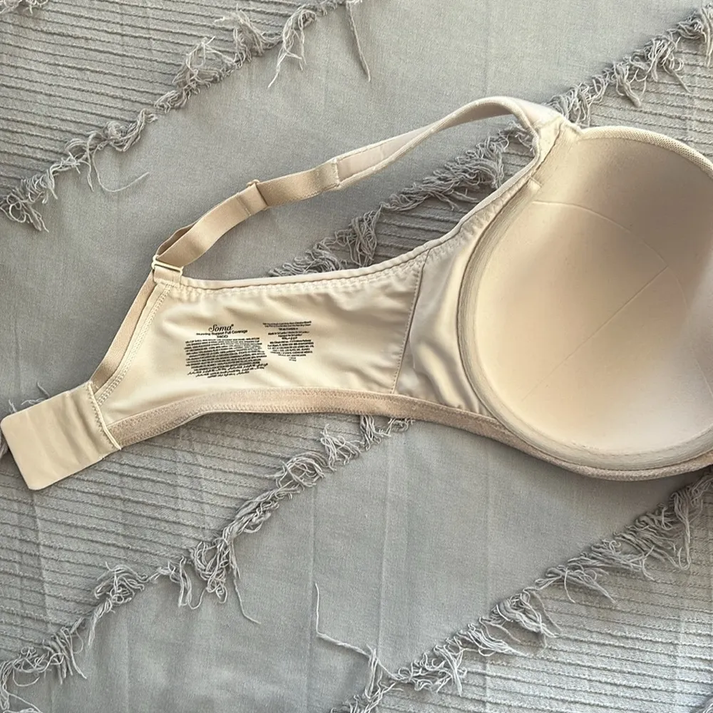 Soma Stunning Support Balconette Lace Full Coverage Figure Underwire Bra 38DD - Image 8