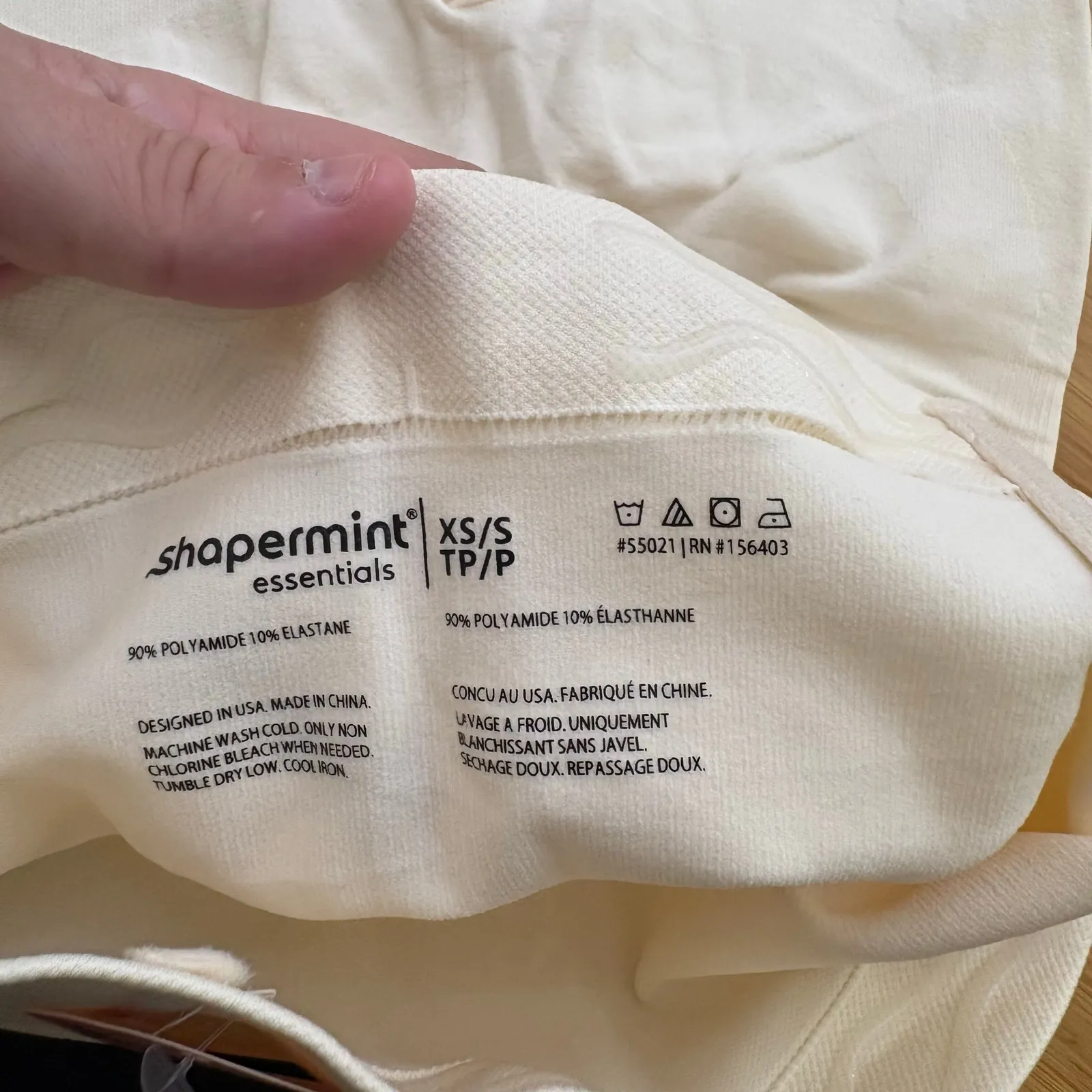 Shapermint Beige XS Small High Waisted Shaper Shorts 55021 Shapewear Lightweight - Image 6