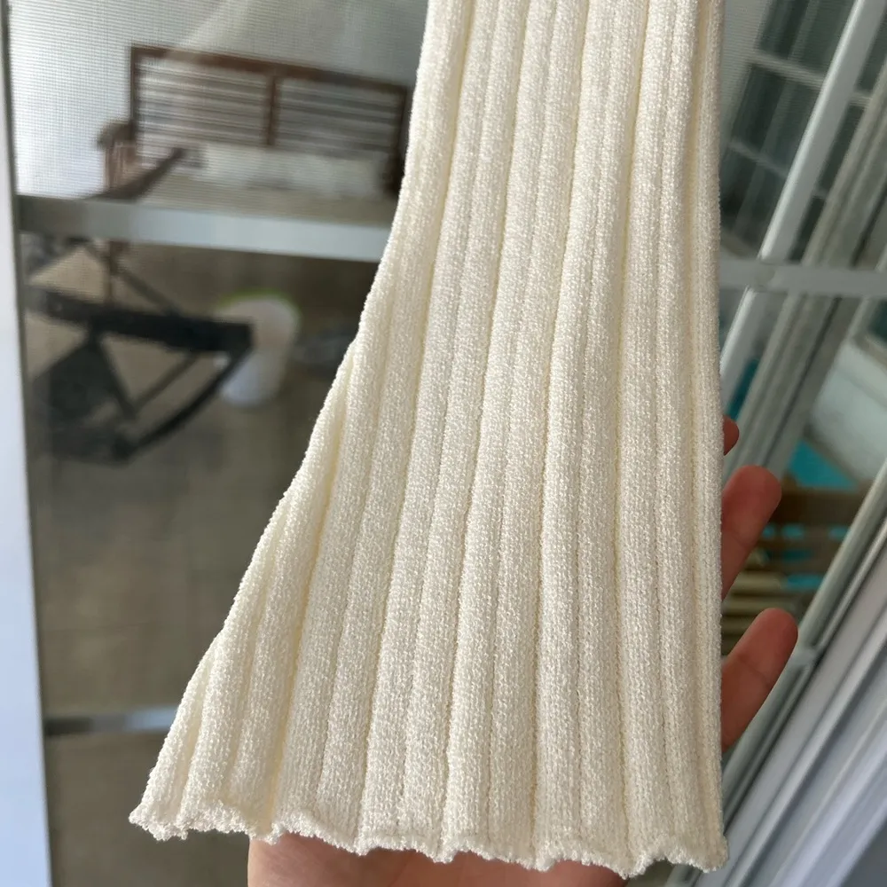 Princess Polly santorini off shoulder crop knit top in ivory - Image 10