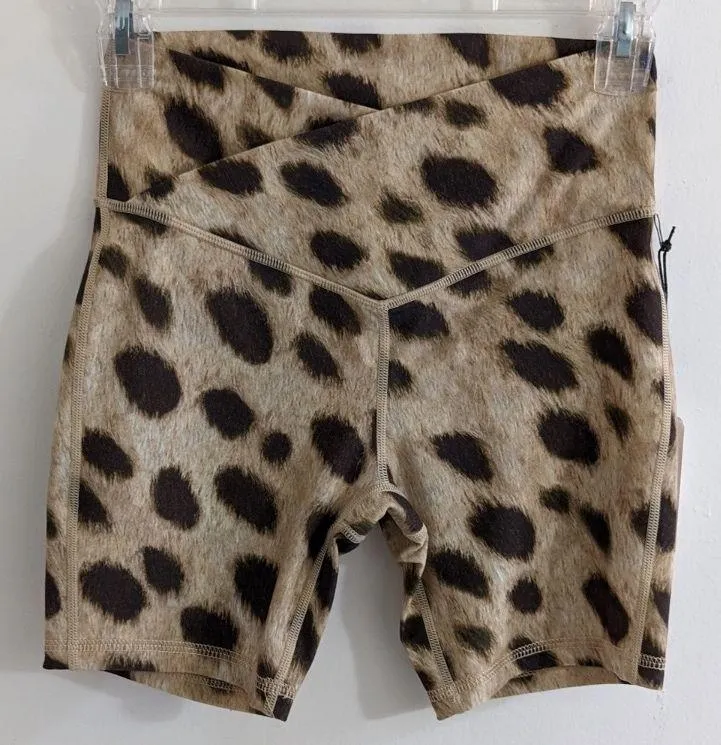 Brand New Splice Leopard Print Shorts - Image 4