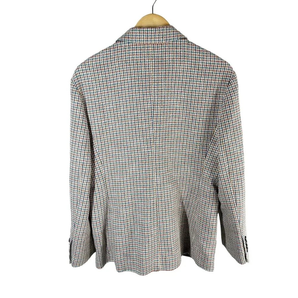 MAJE Tailored Check-Print Houndstooth Blazer Size FR 42 US 10 - Image 2