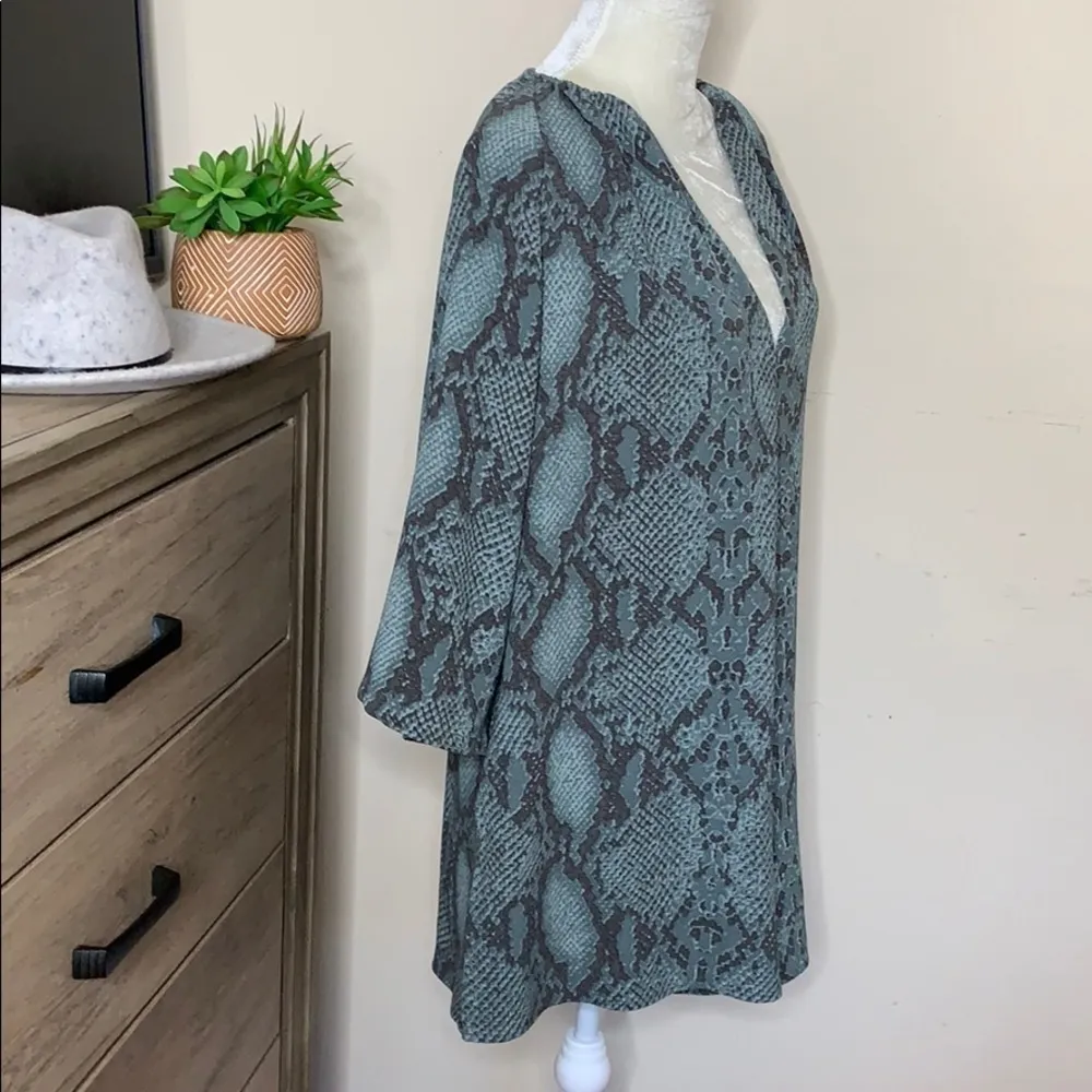 Olivaceous  • snakeskin python print romper - Image 3