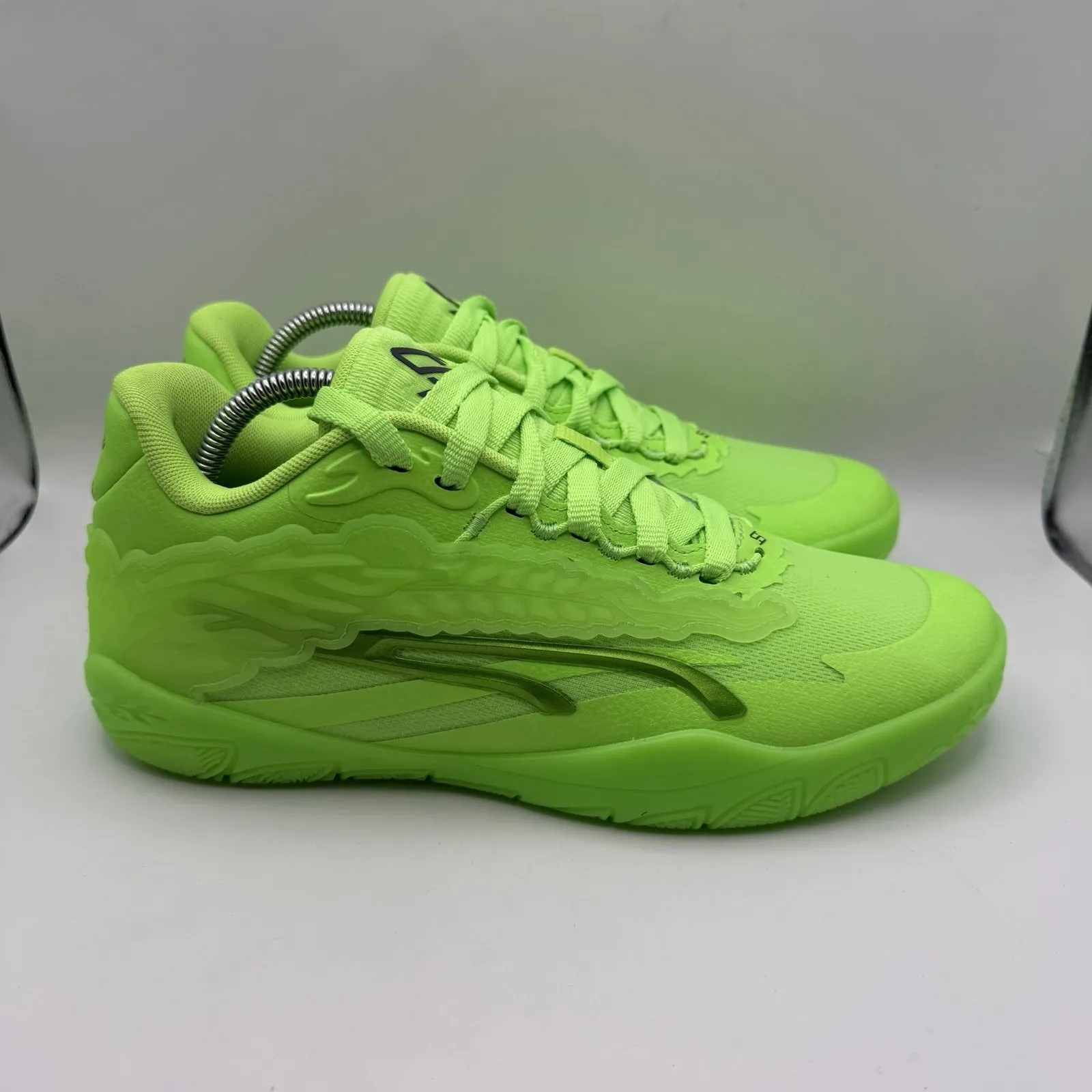 Puma Stewie 3 Team Basketball Green Glare Galactic Sneakers Men's 8.5 Women's 10 - Image 2