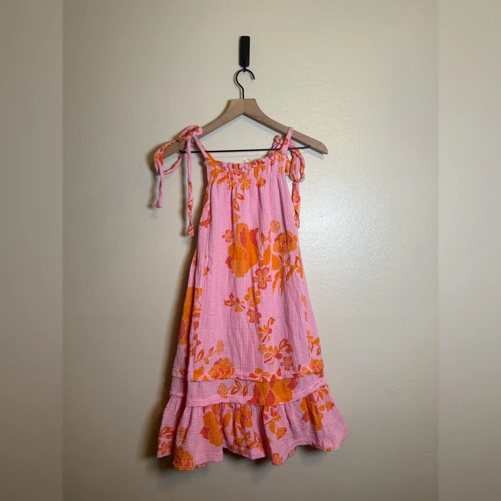 Free People Fleur Printed Tunic Mini Dress - Image 3