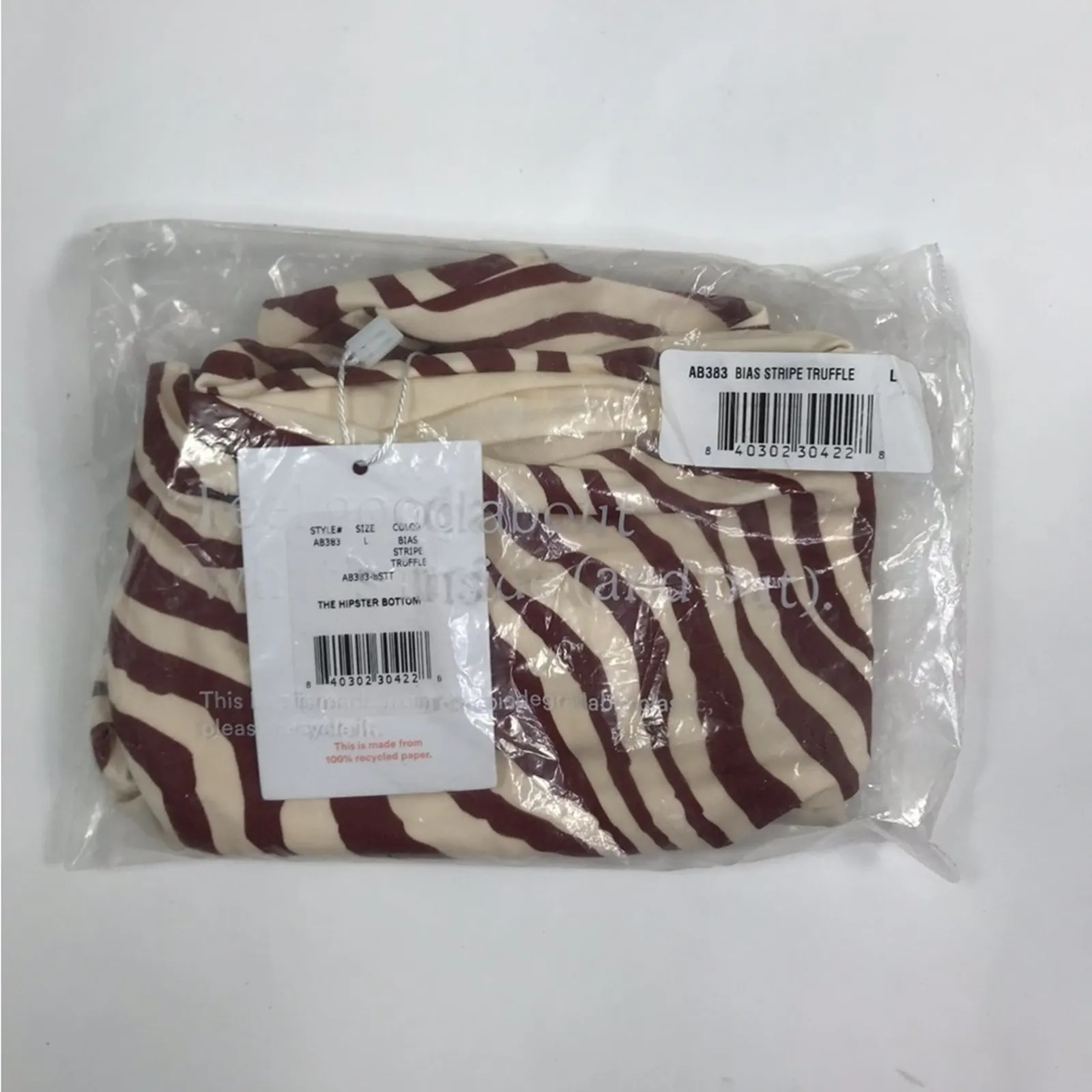 ANDIE Hipster Bikini Swim Bottom Women Sz L Striped Feminine Resort Retro NWT - Image 7