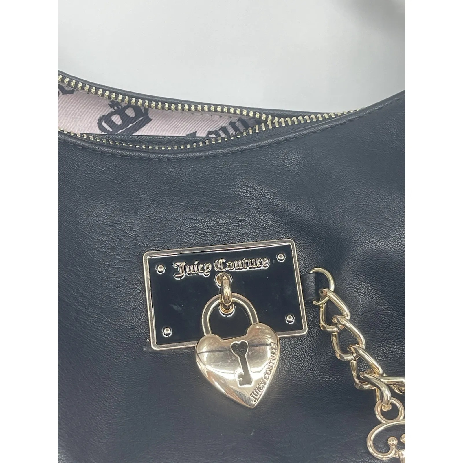 juicy couture‎ bag NWT Black Handbag with Gold Accents rowling satchel - Image 2