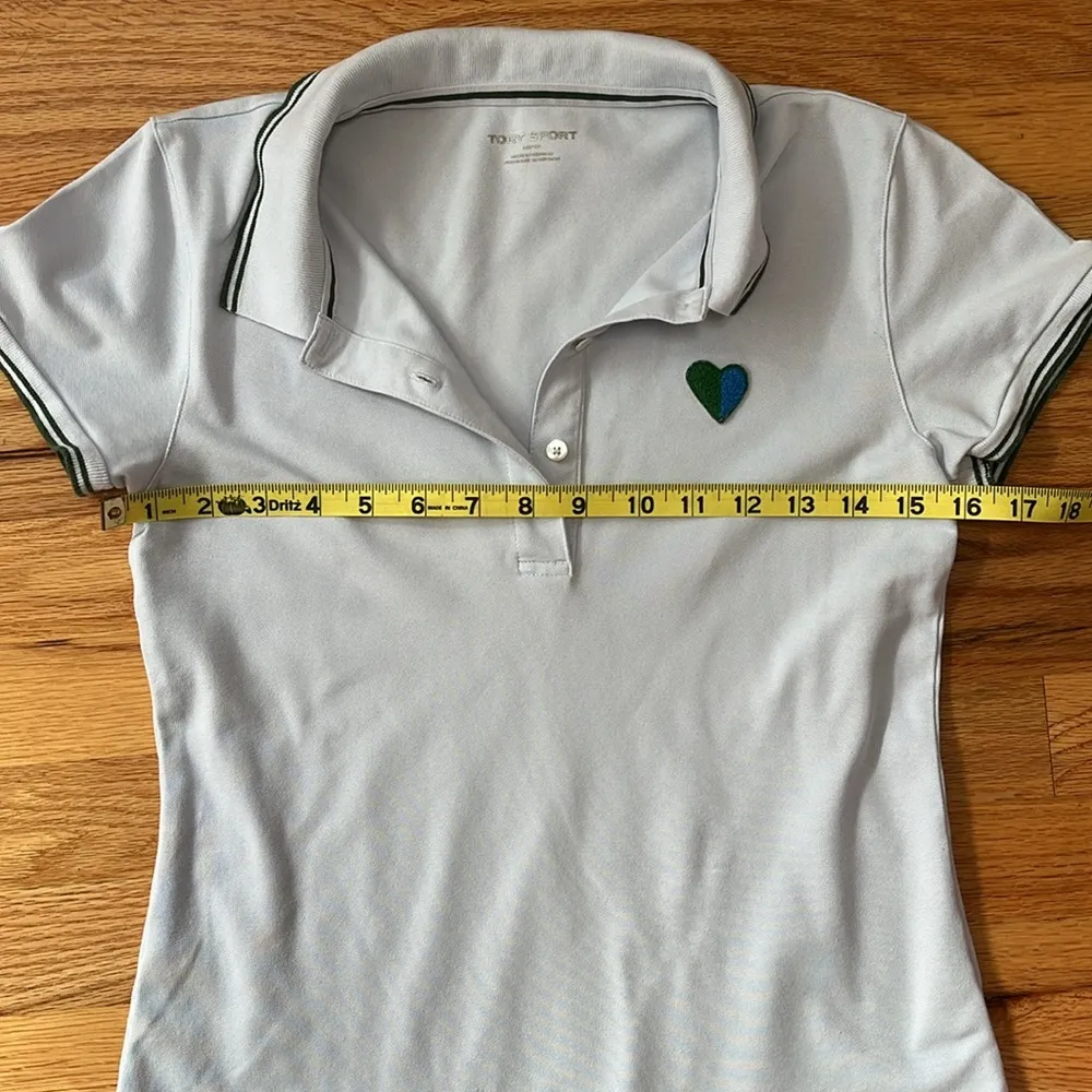 Tory Sport Performance Piqué Heart Polo Size XS - Image 6