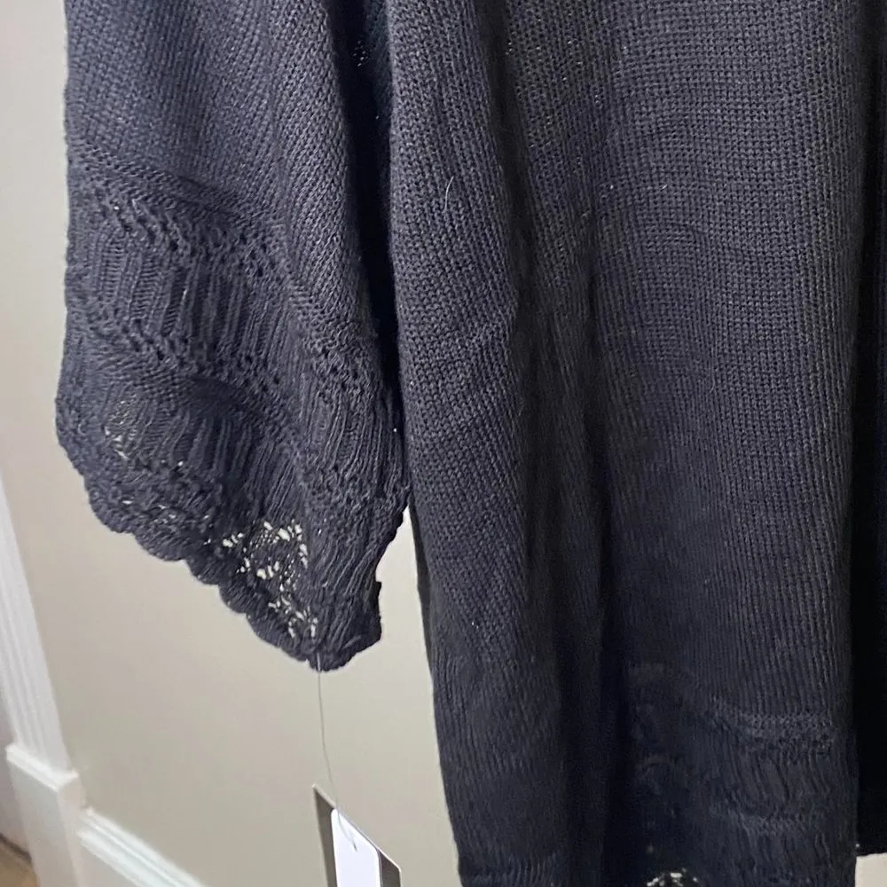 NWT Signature by Robbie Bee Macy's Knit Detail Short Sleeve Cardigan - Image 9