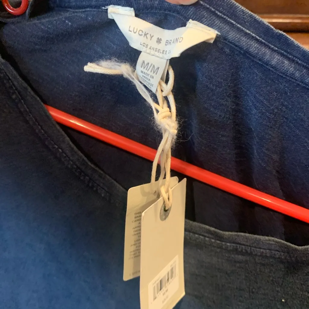 Lucky Brand Dark Blue Short Sleeve Top - Image 2