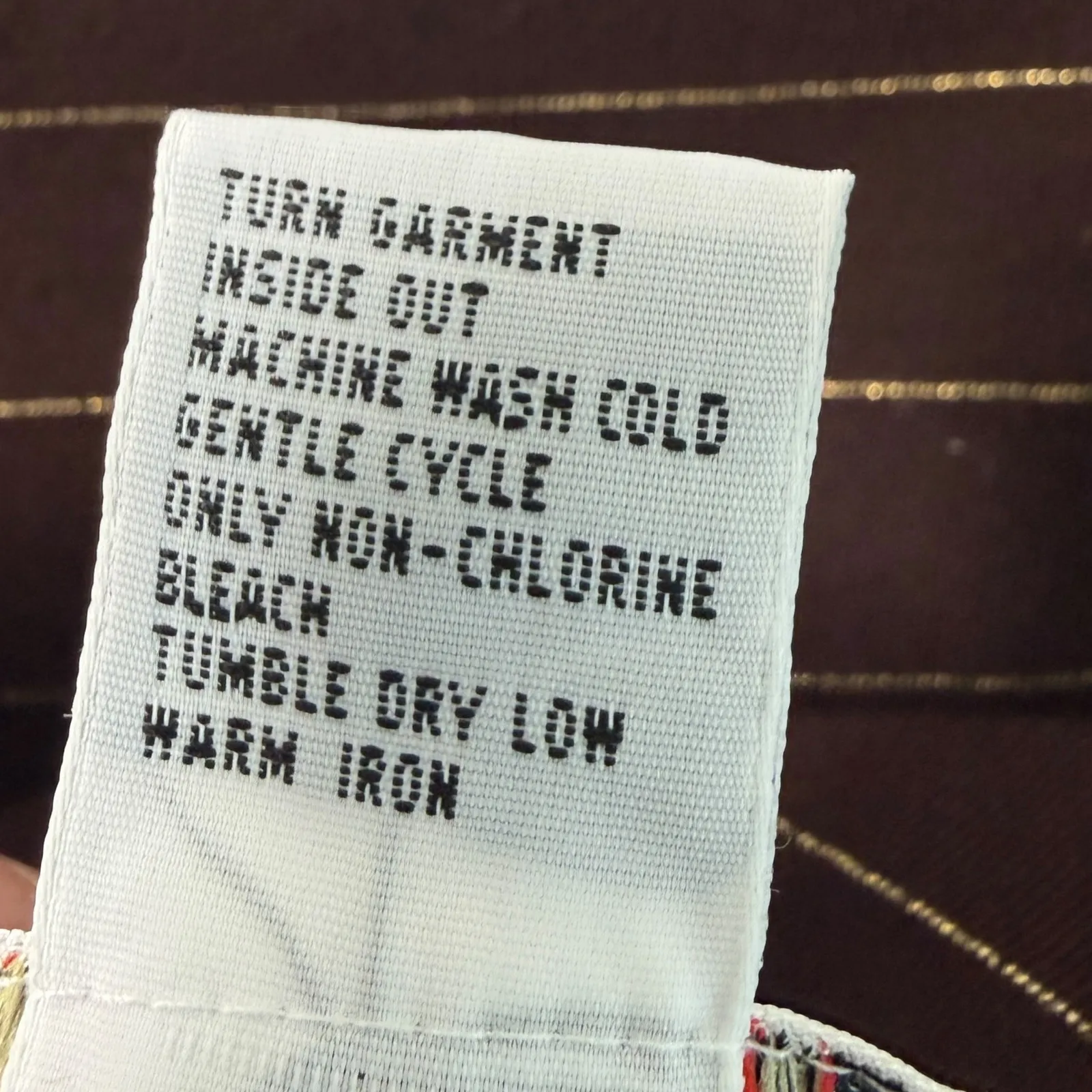 VTG Talbots Top Women's 3X Brown Gold Stripes Long Sleeve Tee Turtleneck Vintage - Image 8