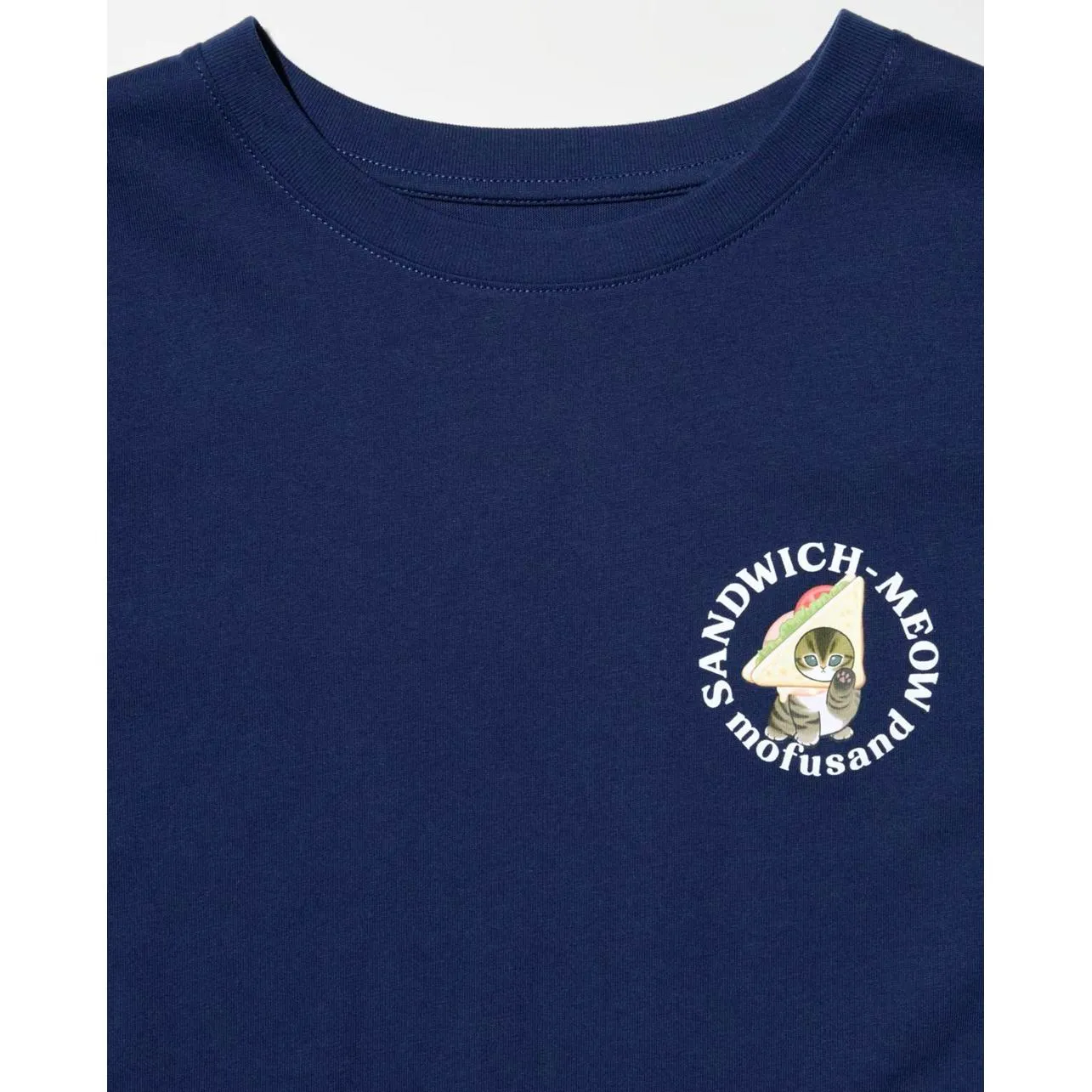 Uniqlo mofusand UT Graphic T-Shirt | Cropped NWT Blue XXS - Image 5