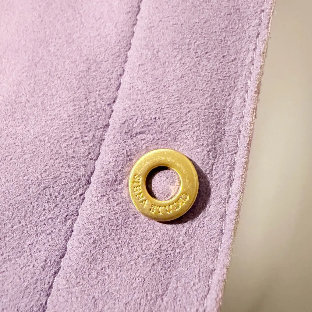 Siena Studio Mauve Suede Jacket, Size L Purple Size L - Image 14