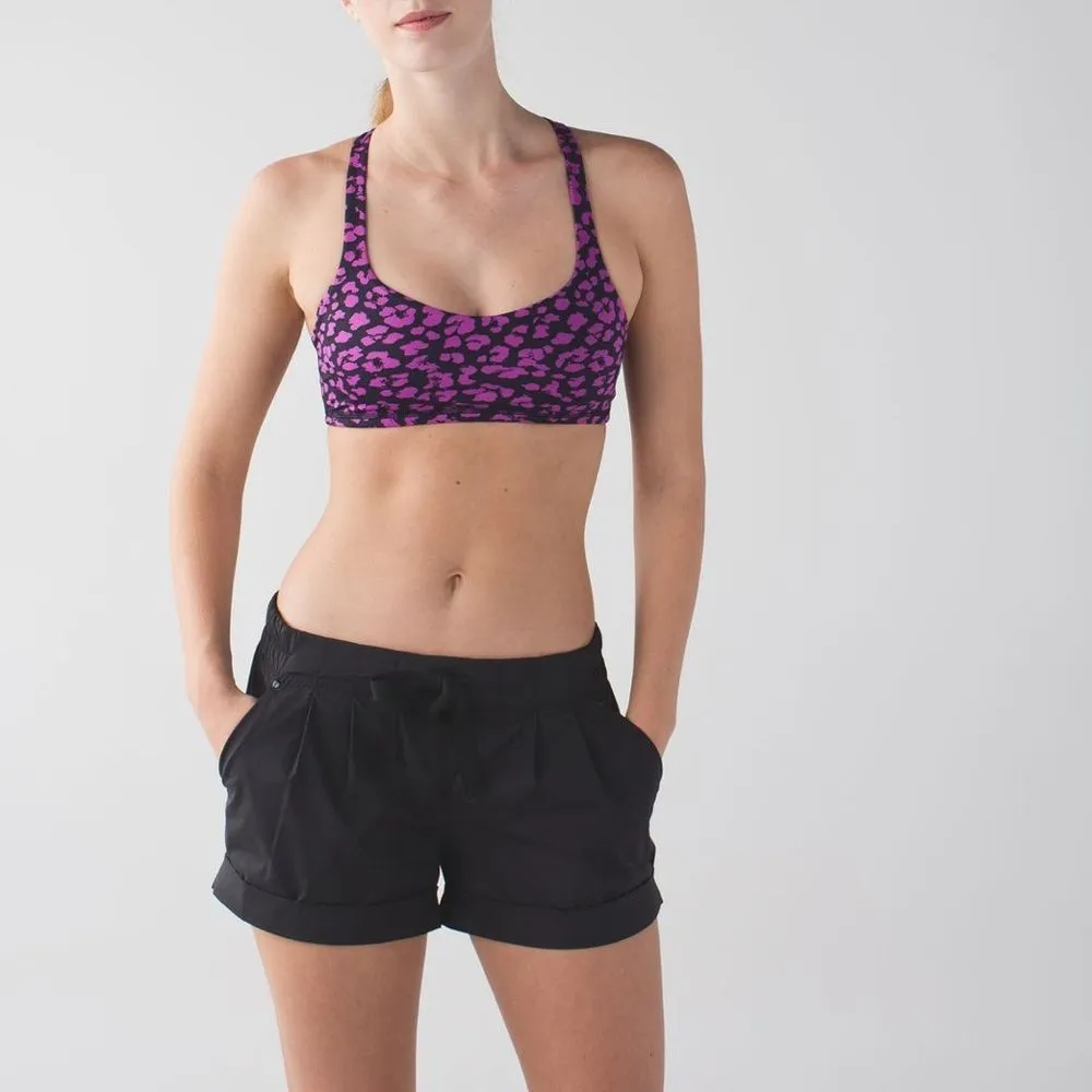 Lululemon Free To Be Bra in Mini Cherry Cheetah Ultra Violet Naval Blue Size 4 - Image 5