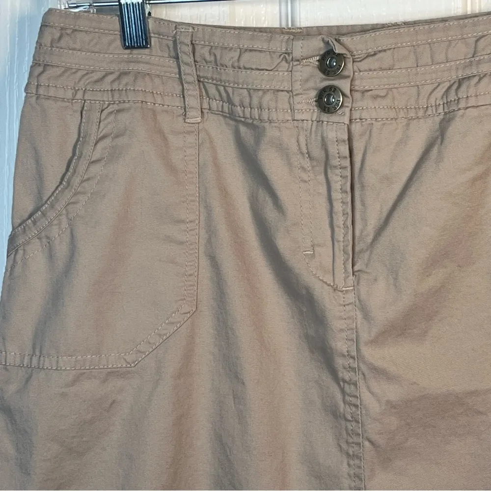 Per Se Sz 10 Khaki Mini Skirt - Image 3