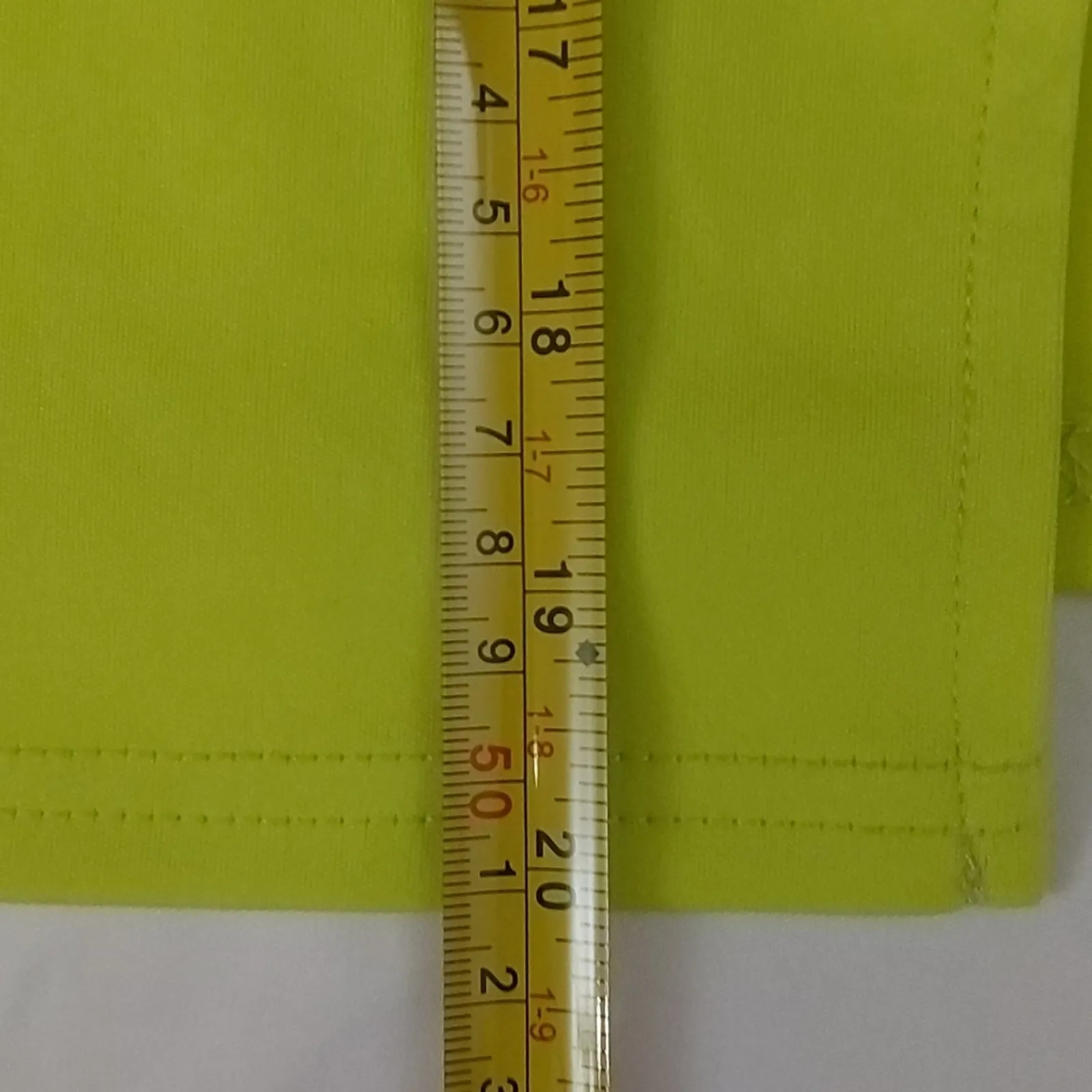 SHEIN Neon Yellow-Green Bodycon Dress M Dopamine Coconut Girl Rainbowcore Rave - Image 9