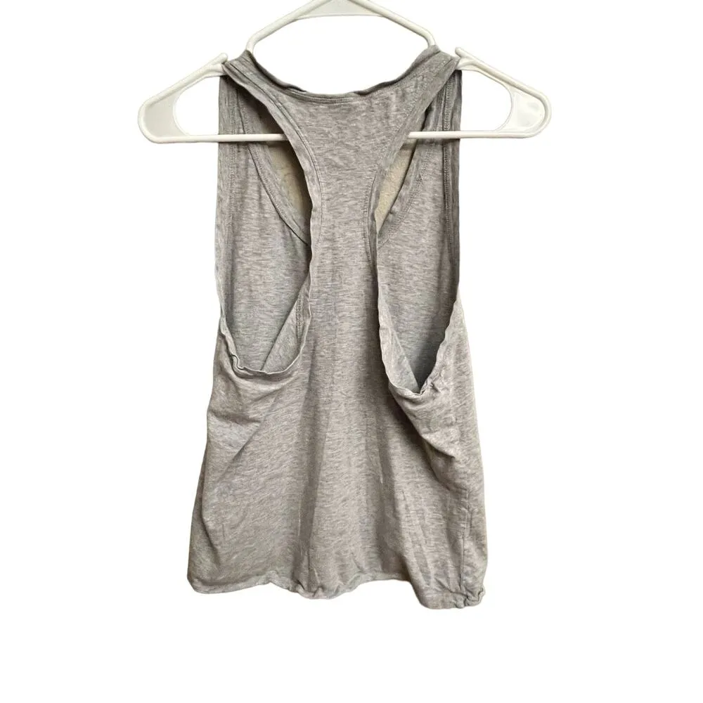 Fabletics Heather Gray Racerback Yoga Tank Top Size Medium - Image 6
