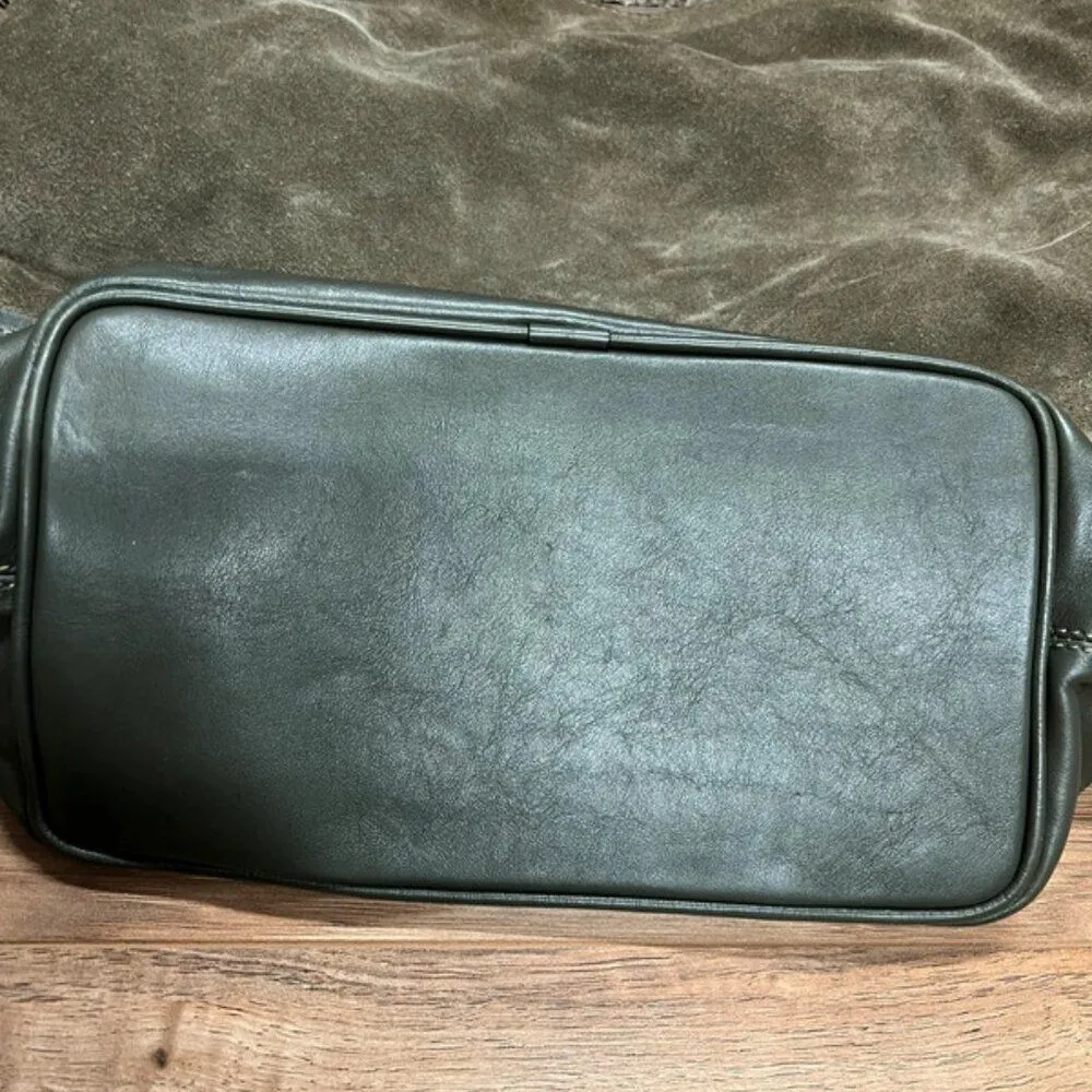 Elisabetta Yang Suede Leather Green Shoulder Bag - Image 5