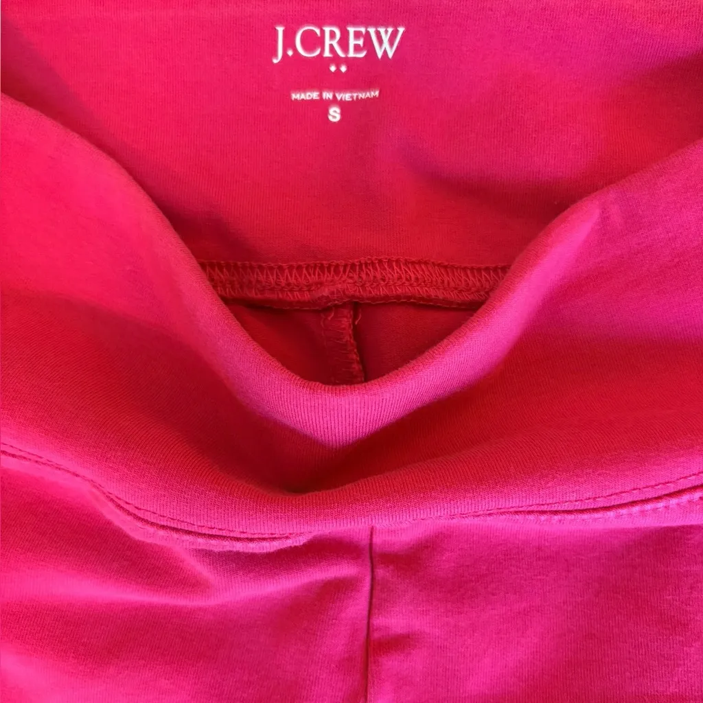 J Crew Everyday Leggings Pomegranate Pink Mid Rise Womens Size Small - Image 3