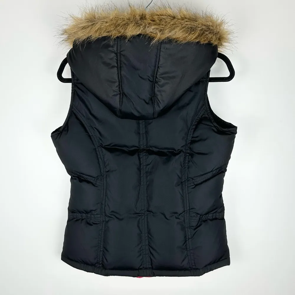 US Polo Association Fur Hood Puffer Vest - Image 5