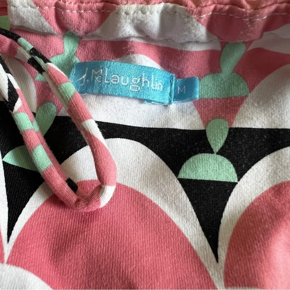 J. McLaughlin Maria Geometric Print Catalina Cloth Halter Dress – Medium - Image 9