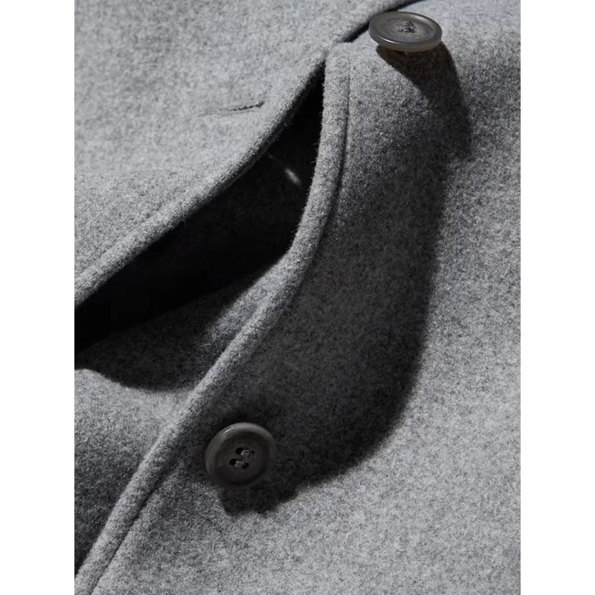 Uniqlo Oversized Short Jacket Collared Minimalist Outerwear Gray NWT Medium - Image 7