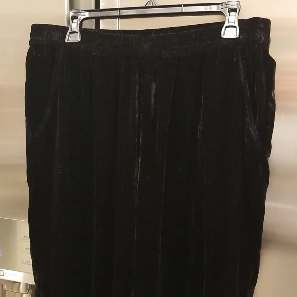 💕ELIE TAHARI💕 The Veronica Velvet Wide-Leg Pants ~ Noir Black Large L NWT - Image 13