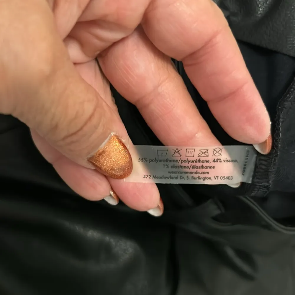 Commando Black Faux Leather Paperbag Pants - Image 11