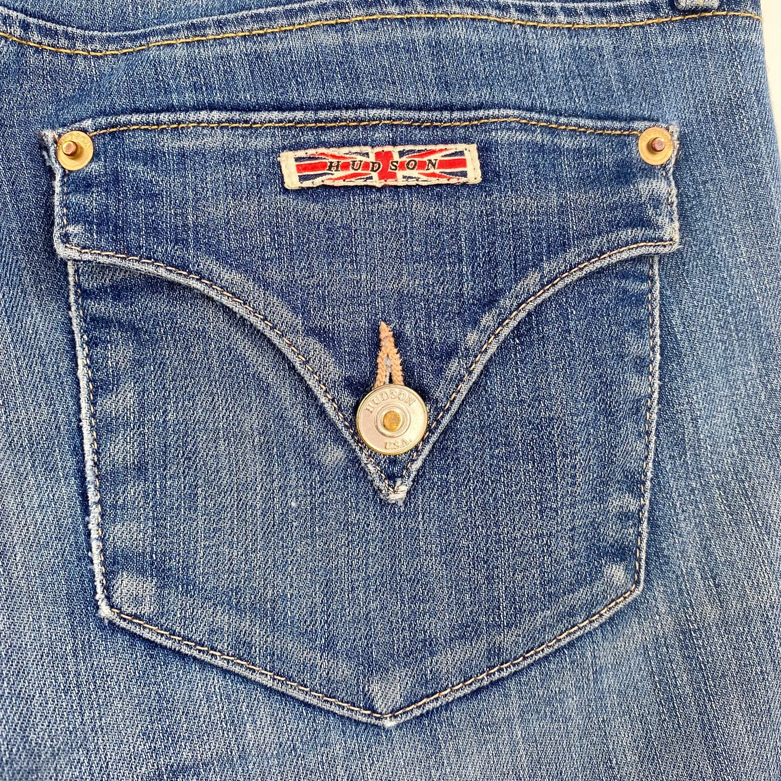 Hudson Collin Flap Skinny Jean Cut Off Shorts Size 27 - Image 3