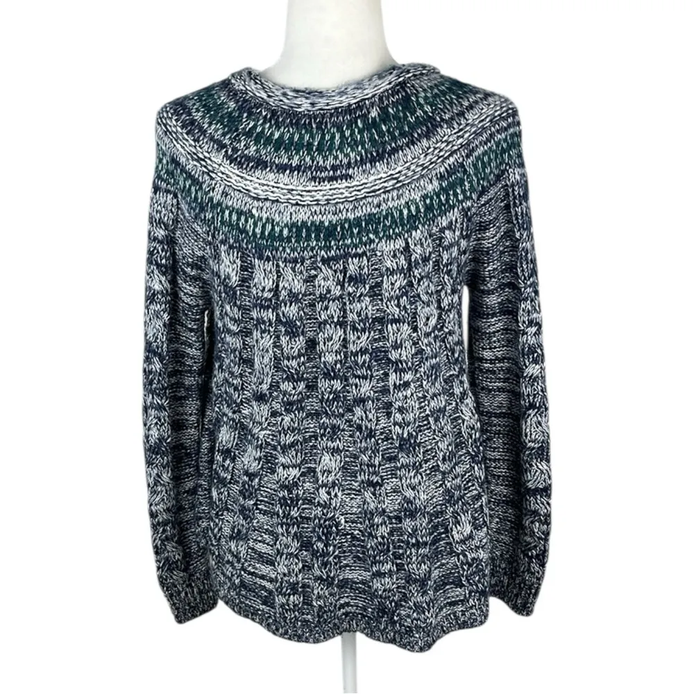 Hollister Co Blue Knit Sweater Size M - Image 6