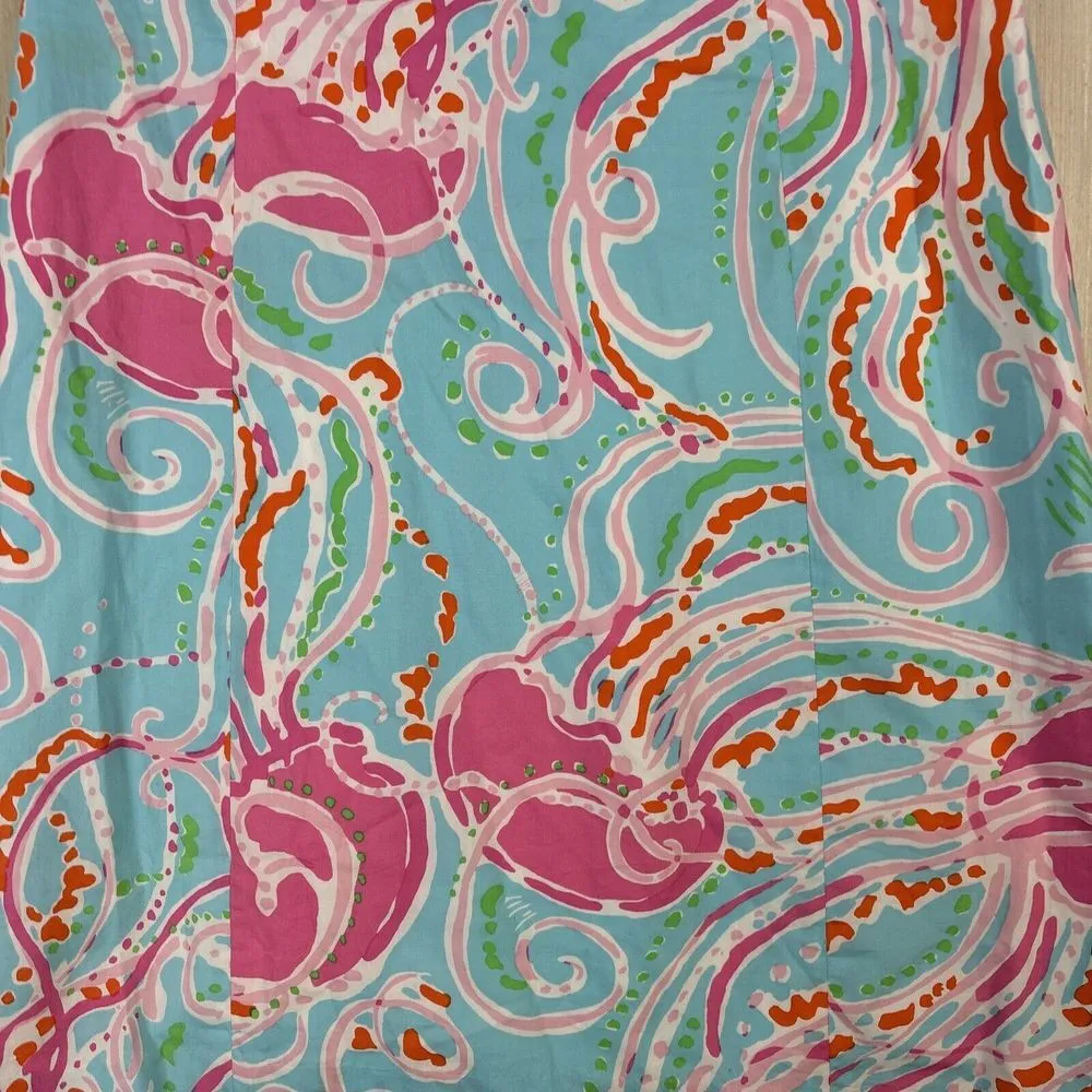 Lilly Pulitzer Womens Dress Sz 0 Gabby Jellyfish Sheath Embroidered Multicolored - Image 3