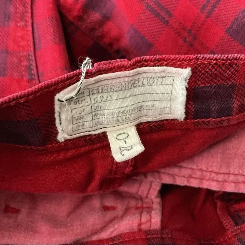 Current Elliott The Stiletto Blood Plaid Skinny‎ Jeans Size 27 - Image 6