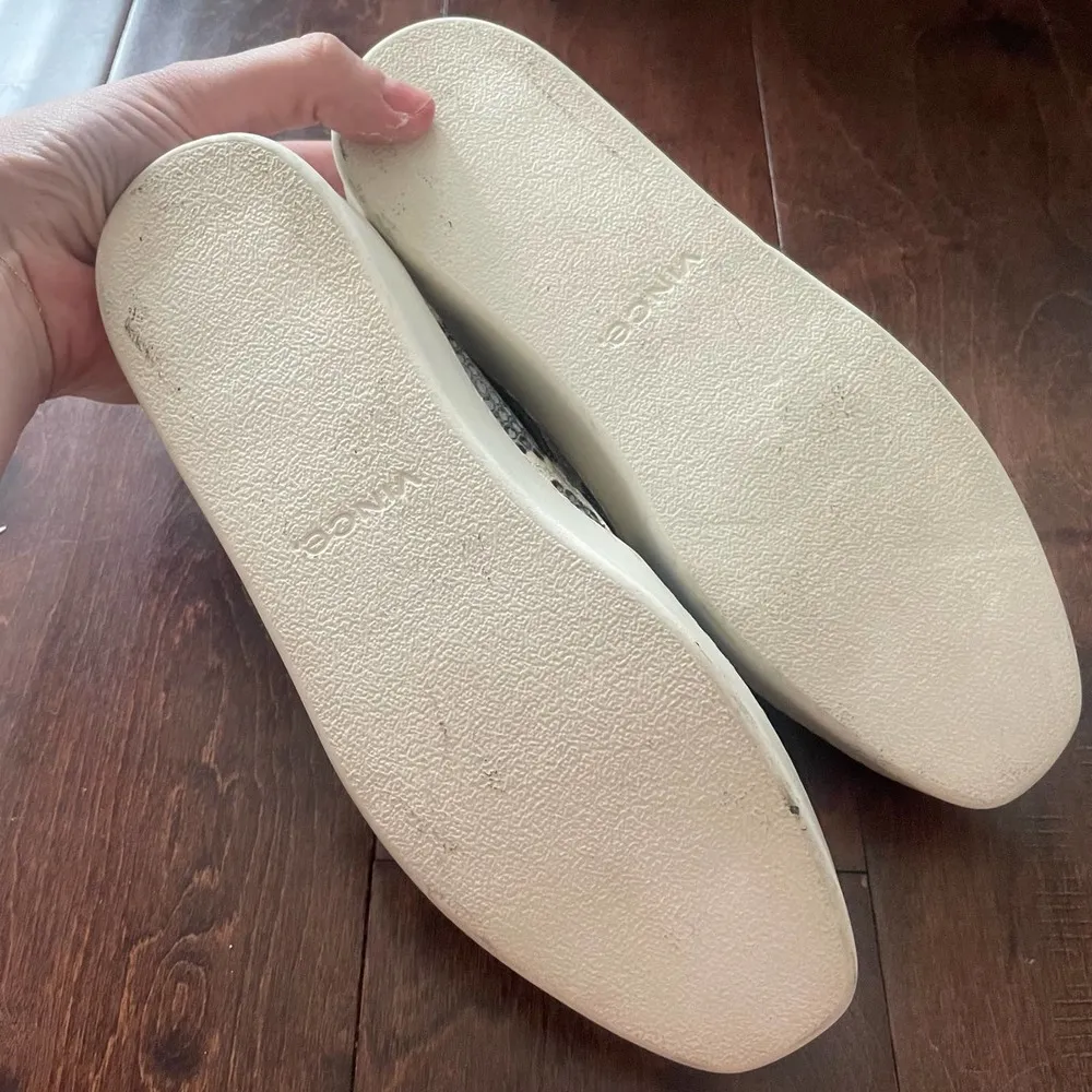 new vince Saxon 2 reptile snakeskin print slip on sneakers shoes size 5.5 - Image 3