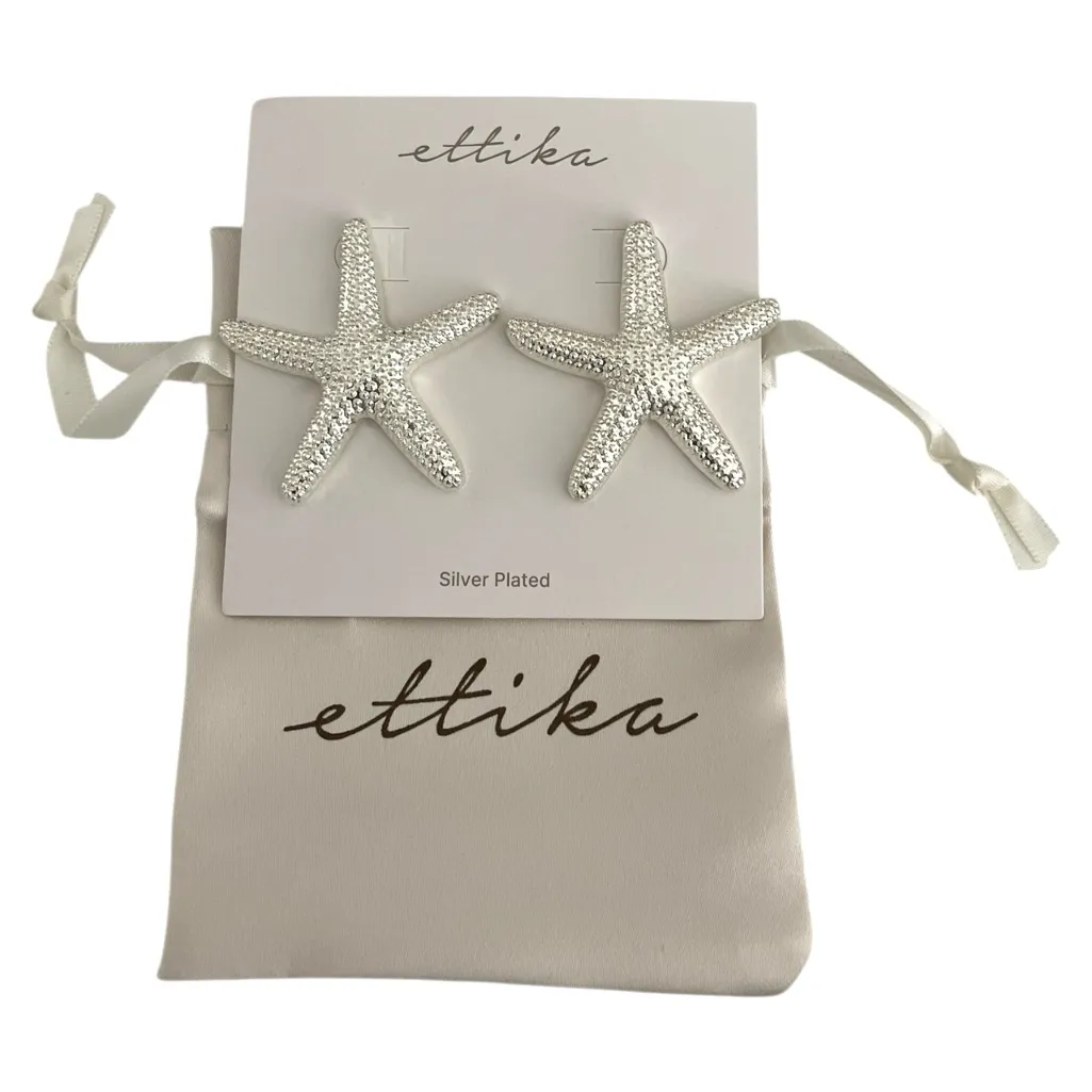 ETTIKA STATEMENT STARFISH DROP EARRINGS - Image 5