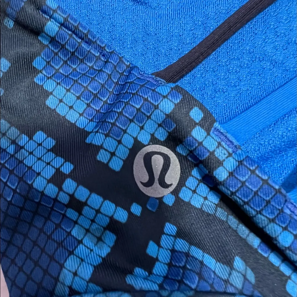 Blue Snake Skin Free To Be Lululemon Sports Bra - Image 3