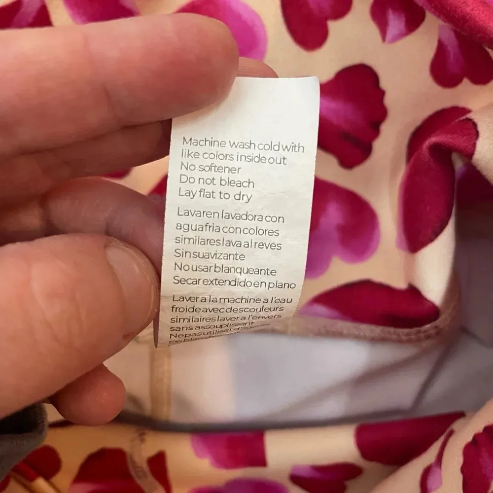 Fabletics Define PowerHold High-Waisted Petal ⅞ Leggings Yellow/Pink/Red Size XS - Image 13