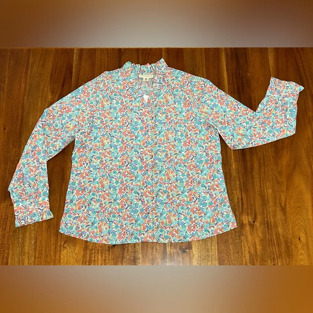 Talbots Cottage Floral Appleseed’s Blouse - Image 3