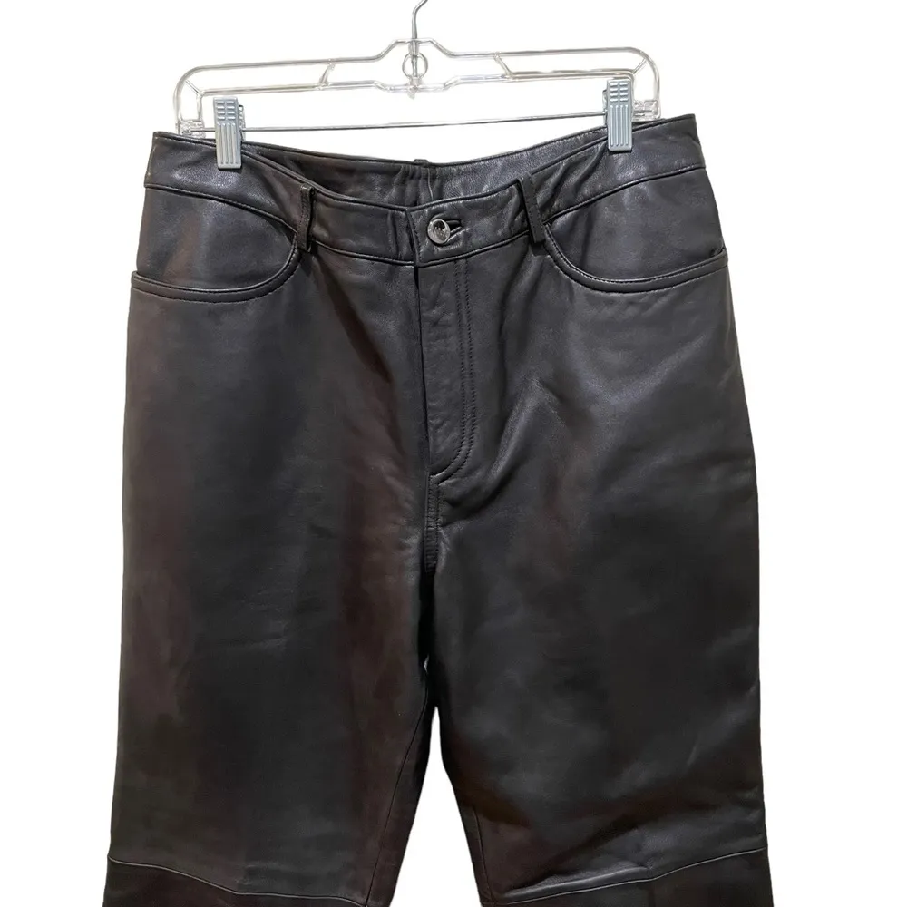 Siena Studio Vintage High Rise Leather Pants Size 14 - Image 3
