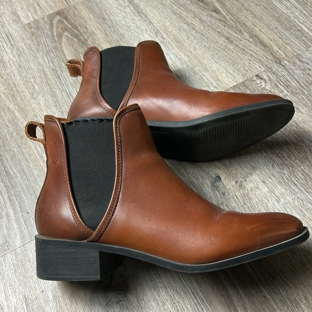 Steve Madden Dare Leather Chelsea Boot in Cognac Size 8.5 - Image 4