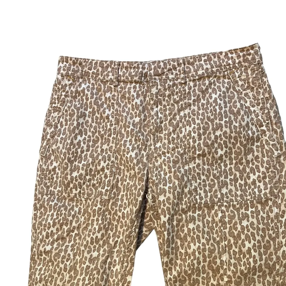 Anthro The Wanderer Cheetah Print Utility Pants, Sz 32 - Image 6
